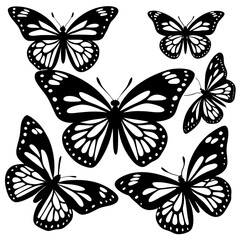 seamless pattern with butterflies