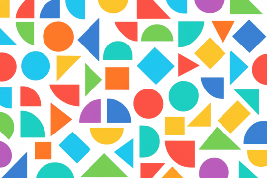Colorful geometric design creating dynamic pattern, perfect for graphic layouts with transparent overlay - Powered by Adobe