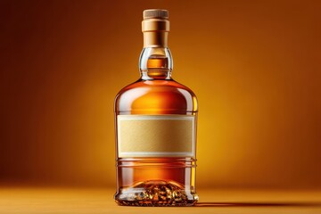 Whiskey bottle mockup
