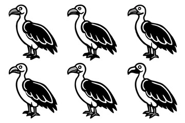 Vulture Sketch Line Art Collection