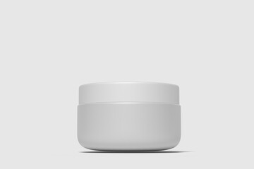Cosmetic Cream Mockup on White Background