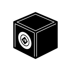 vector illustration of a cube