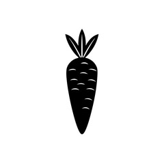 carrot icon on white background  .svg