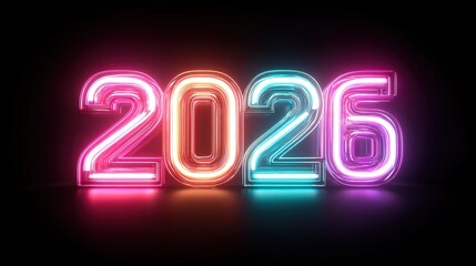 Neon 2026 Happy New Year. (1)
