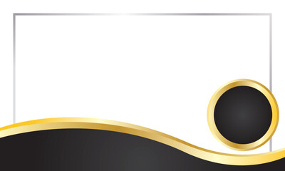 Modern Black Gold Border for Award Certificate