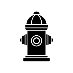 fire hydrant icon on white background  .svg