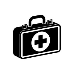 first aid kit icon on white background    .svg