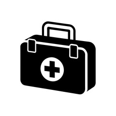 first aid kit icon on white background  .svg