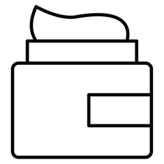 Cream jar icon simple flat icon vector symbol