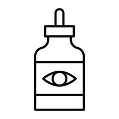 EYE DROP icon simple flat icon vector symbol