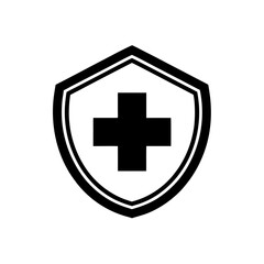 Fototapeta premium medical alert symbol icon on white background .svg