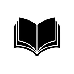 open book icon on white background  .svg