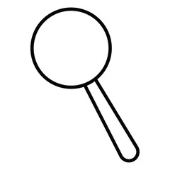 Magnifying glass icon simple flat icon vector symbol
