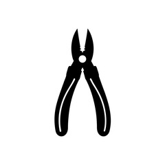 pliers icon on white background  .svg
