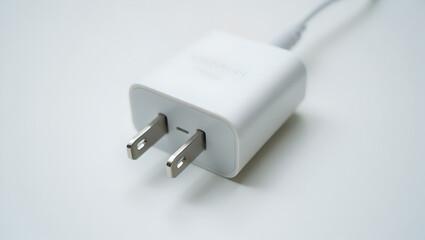 Fototapeta premium charger plug on white background