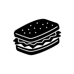 sandwich icon on white background  .svg