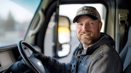 Obraz premium Fleet Manager with Copy Space