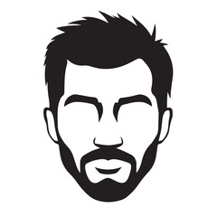 Fototapeta premium &nbsp;vector illustration of an man's head