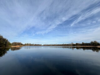 clouds over the lake