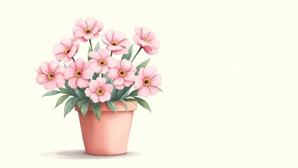 bouquet of pink tulips in a vase