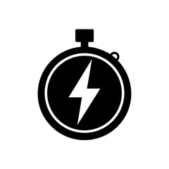 stopwatch-with-lightning-icon-on-white-background-.svg