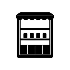 store shelf icon on white background  .svg