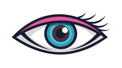 eye, icon, vector, iris, illustration, design, symbol, art, look, vision, eyeball, see, woman, tattoo, view, cartoon, sign, beauty, eyesight, human, eyelash, black, lens, circle, eyebrow