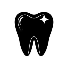 tooth icon on white background  .svg