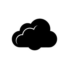 upload cloud icon on white background  .svg