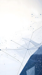 Abstract Geometric Design with Interconnected Dots and Lines on Gradient Background
