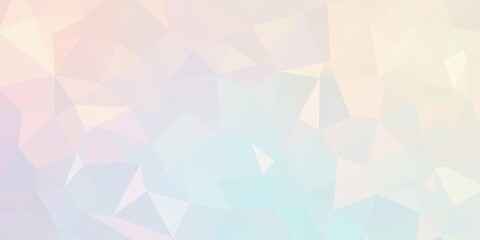 Obraz premium Abstract pastel low poly background soft color gradient geometric shapes