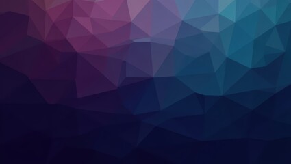 Obraz premium Abstract geometric low poly background with purple and blue tones
