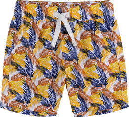 seamless pattern with blue and yellow flowers