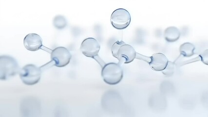 Glass Molecule Structure with Science. - Powered by Adobe