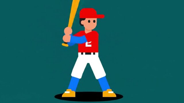 Cricket cartoon cricketer ready to bat. Perfect for sportsthemed designs, childrens books, and cricketrelated content in general.