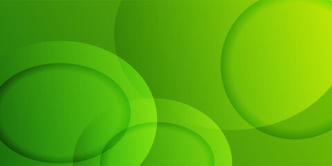 green backgrounds. abstract 3d circle background, vector illustration