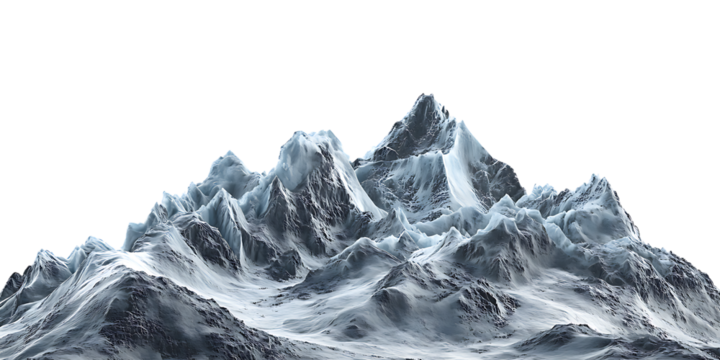 Majestic Snow-Capped Peaks: A Stunning Mountain Range