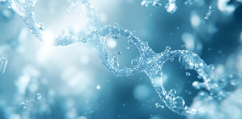 DNA Sequence Strand – Genome Mapping and CRISPR Concept, Biotech Background with DNA Strand – Scientific Research Illustration



