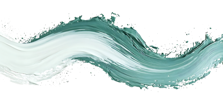Teal Water Splash: Abstract Wave Texture for Design - Powered by Adobe