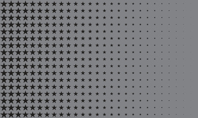 Seamless abstract black colour geometric star bland pattern, Vector Illustration. with greay background