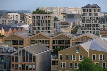 Die Stadt Bordeaux an der Garonne in Frankreich