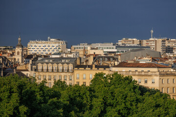 Naklejka premium Die Stadt Bordeaux an der Garonne in Frankreich