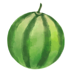 手描きのかわいいスイカのイラスト