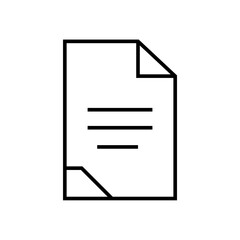 file document vector icon 