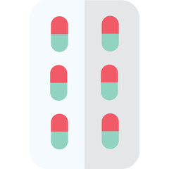 pill bar medicine vector flat illustration