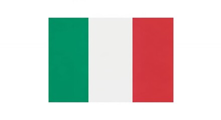Italian Tricolour Flag Vertical Stripes of Green White Red