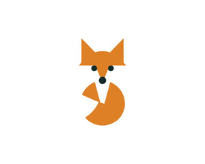 Obraz premium Fox logo icon with modern design