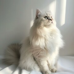 White Cat on Surface