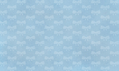 透けたリボン柄の水色背景