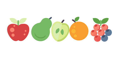 vector illustration of an apple with drops